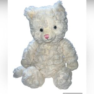 Chelsea Teddy Bear Co. CREAM WHITE KITTEN Plush 12" Soft Floppy Stuffed Animal